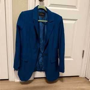 Banana Republic Blue Jacket with Yellow Trim